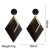 European and American Exaggerated Earrings Metal Hollow Ear Rings Women's Versatile Diamond Fashion Geometric Earrings Gold Earrings