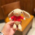 New Long Ear Button Rabbit Keychain Pendant Mogul Rabbit Plush Doll Schoolbag Pendant Prize Claw Small Gift