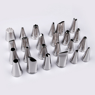 Stainless Steel Mouth of Piping Device 24-Head Pastry Nozzle Cake/Cookie Pastry Nozzle DIY Pattern Decorating Tool Baking Products Tools