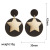 Simple Pentagram Earrings Fashion Graceful Personality Cartoon Retro Geometric Black European and American Ear Rings Cross-Border