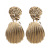 2020 Asymmetric Vintage Earrings Women's Elegant Gold European and American Dongdaemun Earrings Shell Shape Earrings