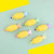 Korean Style Cute Pineapple Radish Strawberry Cucumber Creative Six-Color Fluorescent Pen Student Cartoon Fruit 6-Color Hand Account Pen