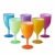 224-1 Factory Wholesale Frosted Plastic Goblet Colorful Goblet Pp Plastic Red Wine Cup Export