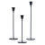 Amazon Aromatherapy Candle Candlestick Set Black Candle Holder Shelf Retro Metal Iron Art Base