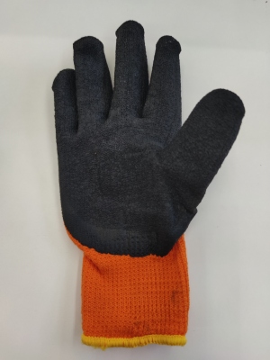 Rubber Gloves (Orange Black Pattern plus-Sized)