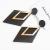 European and American Exaggerated Earrings Metal Hollow Ear Rings Women's Versatile Diamond Fashion Geometric Earrings Gold Earrings