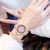 Full Diamond Be in Good Luck Watch Female Online Influencer TikTok Same Fashion Trendy Waterproof Simple Female Watch Student Ins Style
