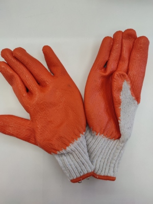 Rubber Gloves (Orange plus Size)