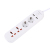 CX-ET22# Two Multi-Energy Holes and Two European Holes Black 2 M Power Strip White Wire Socket