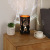 New Iron Creative Hollow Table Lamp Led Warm White Light Battery Small Night Lamp Stainless Steel European Cross-Border