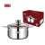 Shengbide Stainless Steel 304 Soup Pot Korean Double Bottom Uncoated Soup POY Cross-Border Pot Gift Dual-Sided Stockpot