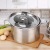 Factory Direct Sales Thickened Stainless Steel Right Angle Steamer Double Bottom Non-Magnetic European Soup Pot Double Layer Soup Steam Pot One Piece Dropshipping