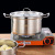 Shengbide Stainless Steel Double-Layer Steamer European-Style Non-Magnetic Straight Angle Pot Double Bottom Thickened Household 26cm Gift Soup Steamer