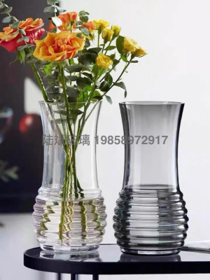 Entry Lux Style Nordic Glass Vase Hydroponic Dining Table Creative Decorations Decoration Living Room Simple Dried Flower and Flowerpot
