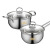 Stainless Steel Pot Shengbide Stainless Steel Two-Piece Pot Soup Pot Set Pot Stainless Steel Pot Wholesale Gift