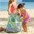 Outdoor Children's Beach Toys Fast Storage Bag Sand Digging Tools Sundries Storage Net Pocket Large