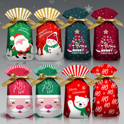 New Original Christmas Gift Packing Bag Ribbon Drawstring Bag Safe Fruit Bag Gift Bag Gift Drawstring Bag
