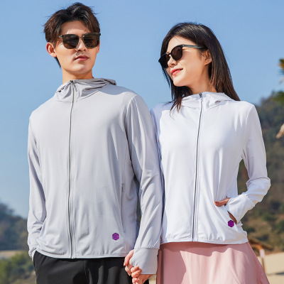 Summer Ultra-Thin Ice Silk Quick-Drying Stretch Wind Shield Men and Women Couple Sun-Protective Clothing Fishing Outdoor Sun-Proof Clothes Men Printed