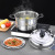 Shengbide Stainless Steel Single-Layer Steamer Korean-Style Thickened Home Steamer Induction Cooker Applicable Practical Pot Gift