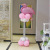 Tropical Rainforest Flamingo Balloon Background Wall Column Decoration Children's Boys and Girls Birthday Party Hundred Days Banquet Layout