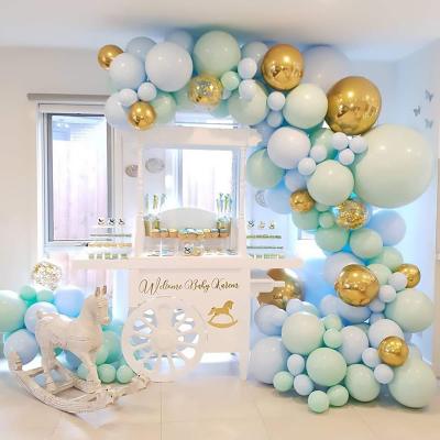 Cross-Border Instagram Mesh Red Horse Caron Balloon Chain Package Birthday Wedding Party Background Wall Decoration Balloon Combo