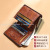 MNew Men's Wallet Genuine Leen's Wallet Multi-Functional Driving License Integrated Card Holder Brushed Cowhide Delivery