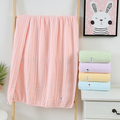 Yiwu Good Goods Gauze Pure Cotton Children's Quilts Baby Towel Blanket Baby Blanket Soft and Comfortable Baby Air Conditioning Blanket