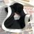 Korean Dongdaemun Ins Boutique Black Chanel Style Elegant Fabric Tie up the Hair Leather Cover Hair Band Female Pork Intestine Ring
