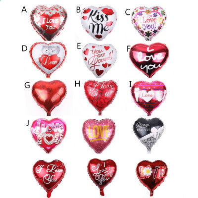 Foreign Trade New Heart-Shaped I Love You Aluminum Foil Balloon Wedding Kiss Me Decoration Party Balloon