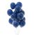 Cross-Border New European and American Popular 10-Inch 12-Inch Ink Blue Rubber Balloons Starry Night Blue Decorative Balloon