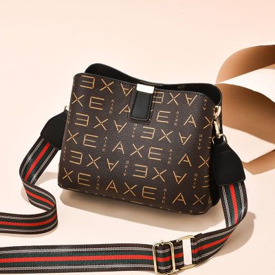 Messenger Bag 2021 New Korean Style Women's Bags Vintage Printed Satchel Little Red Book Recommendation Same Style One Shoulder Bag