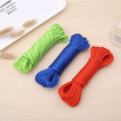 Wholesale Color Nylon Braided Rope Plastic Rope Custom Hang the Clothes Bundle Hambroline Sub Handmade DIY Decorative Rope