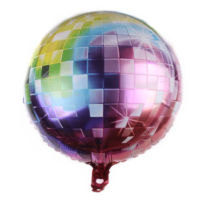 18-Inch round Disco Aluminum Balloon Wholesale Balloon Birthday Party Decoration Balloon Toy Balloon