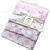 CLER&SOFT a Bale of Cotton Cloth Blanket Newborn Bed Sheet Fleece Blanket 76x76cm Ribbon 4 Pack Convenient and Affordable