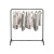 Clothesline Pole Men's and Women's Shelves Clothes Rack Floor-Standing Cloth Rack