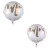 New 18-Inch round Footprints Men and Women Pattern Aluminum Foil Balloon Wholesale Birthday Party Decoration Balloon