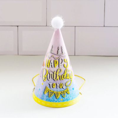 Birthday Hat Cake Party Hat Crown Baby Children Adult Adult Disposable Internet Celebrity Cake Decorative Ornaments