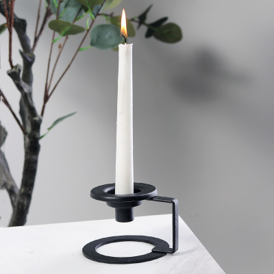 Candleholder Cross-Border Candlestick Decoration Wax Cup Creative Decorations Candlelight Dinner Props Wrought Iron Candlestick