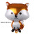 Amazon Forest Animal Balloon Fox Hedgehog Coati Squirrel Aluminum Balloon Birthday Party Arrangement