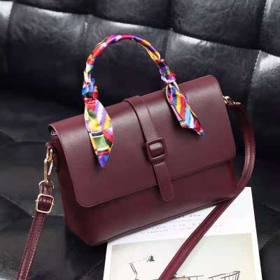 Fashion Soft Leather Flap Small Square Bag 2021 New Women's Bag Shoulder Crossbody Small Bag Simple Casual Temperament Fashion