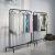 Clothesline Pole Men's and Women's Shelves Clothes Rack Floor-Standing Cloth Rack
