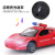 1:32 Simulation Ferrari Police Car Pull Back Alloy Car Two-Door with Light Music
