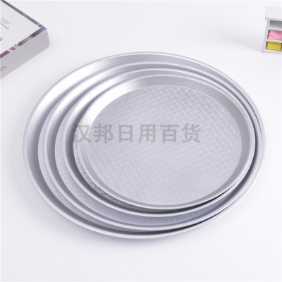 European-Style Banquet Plate Light Luxury Silver round Plate Restaurant Hotel Household Plate Decoration Plate