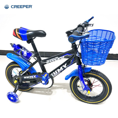 Children's Bicycle New Baby Bicycle Gift Car Factory Wholesale High-End with Basket Kettle One-Piece Delivery