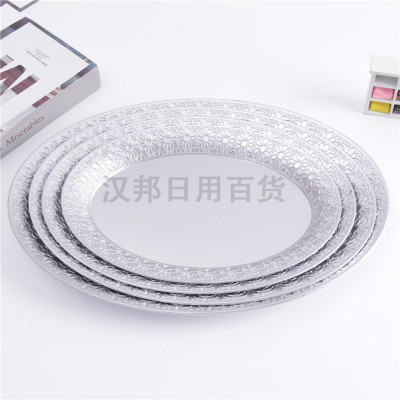 Modern Table Decoration European Style Gray Silver Western Cuisine Plate Swing Plate Restaurant Banquet Decoration Dinner Plate Home Dish