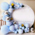 Cross-Border Macaron Blue Latex Balloon Chain Set Birthday and Holiday Wedding Valentine's Day Party Decoration Layout