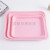 European-Style Simple Tray Rectangular Service Plate Household Macaron Color Teacup Water Cup Plate