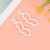 Factory Spot Direct Sales Fashion Compact Temperamental Earrings Rhinestone Embellished Shaped Shape Stud Earrings High Sense Earrings