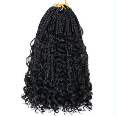 New Three-Strand Braid Chemical Fiber Crochet Hair Air Inspiration Three-Strand Braid 14-Inch 16 65G Factory Supply