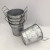 Factory Supply Galvanized Iron Sheet Binaural Flower Pot Vintage Distressed Iron Bucket Home Decoration Photography Props